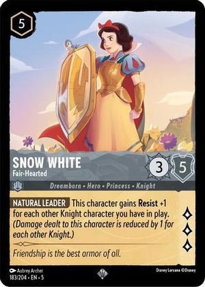 Snow White - Fair-Hearted (183/204) - Shimmering Skies Cold Foil