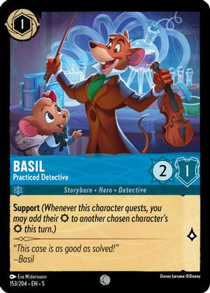 Basil - Practiced Detective (153/204) - Shimmering Skies Cold Foil