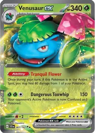 Venusaur ex 1 - SV07 Stellar Crown Holofoil