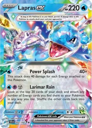 Lapras ex 32 - SV07 Stellar Crown Holofoil