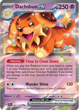 Dachsbun ex 67 - SV07 Stellar Crown Holofoil - Poke-Collect