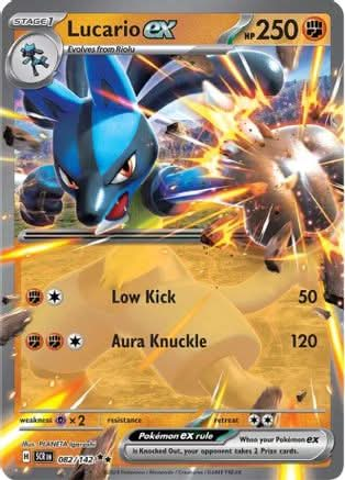 Lucario ex 82 - SV07 Stellar Crown Holofoil