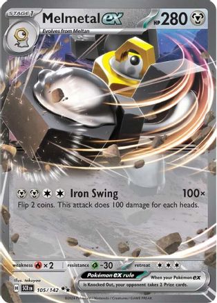 Melmetal ex 105 - SV07 Stellar Crown Holofoil - Poke-Collect