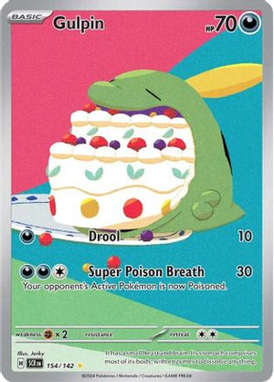 Gulpin 154 - SV07 Stellar Crown Holofoil - Poke-Collect