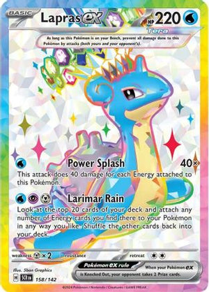 Lapras ex 158 - SV07 Stellar Crown Holofoil - Poke-Collect