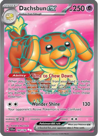 Dachsbun ex 160 - SV07 Stellar Crown Holofoil - Poke-Collect