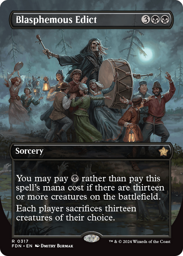 Blasphemous Edict (FDN-317) - Foundations (Borderless) - Poke-Collect