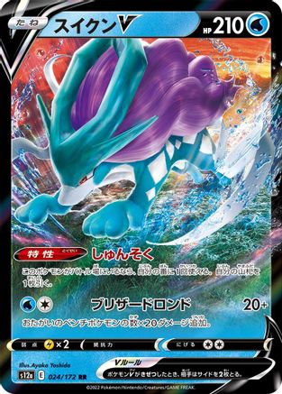 Suicune V - 024/172 - S12a VSTAR Universe Holofoil