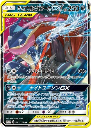 Greninja & Zoroark GX - 072/173 - SM12a TAG TEAM GX Tag All Stars Holofoil - Poke-Collect