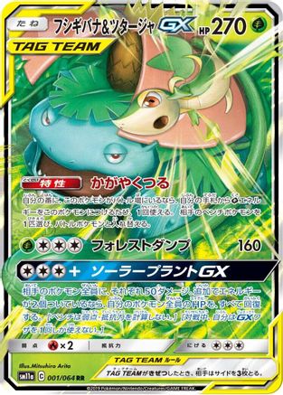 Venusaur & Snivy GX - 001/064 - SM11a Remix Bout Holofoil - Poke-Collect