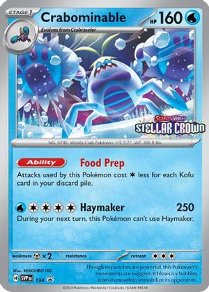 Crabominable - 134 134 - SV Scarlet & Violet Promo Cards Holofoil