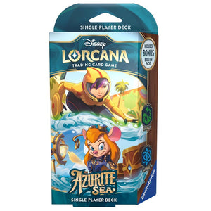 Disney Lorcana: Azurite Sea Starter Deck (Emerald & Sapphire) - STOREFRONT ONLY - Poke-Collect