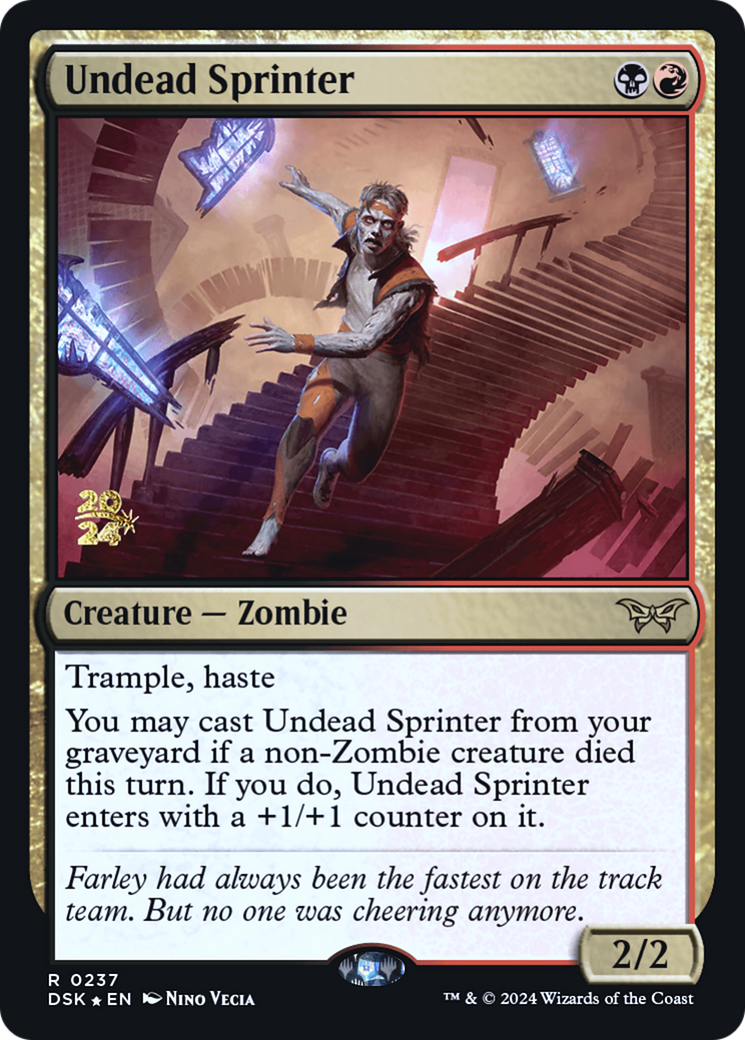 Undead Sprinter (PRE-237) - Duskmourn: House of Horror Promos Foil - Poke-Collect