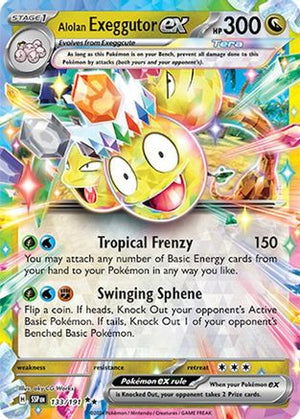 Alolan Exeggutor ex - 133/191 133 - SV08 Surging Sparks Holofoil