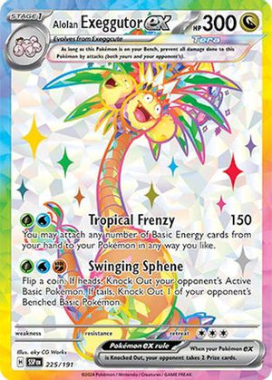 Alolan Exeggutor ex 225 - SV08 Surging Sparks Holofoil