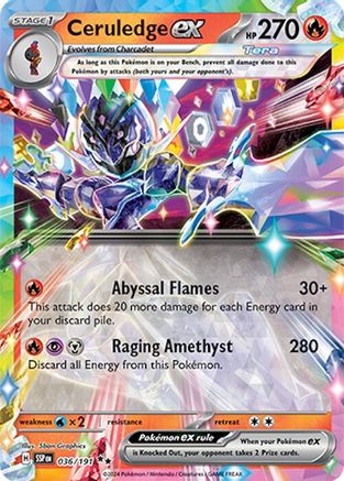 Ceruledge ex 36 - SV08 Surging Sparks Holofoil - Poke-Collect