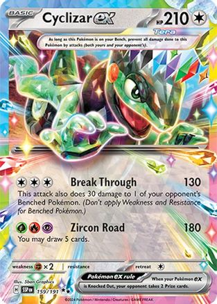 Cyclizar ex - 159/191 159 - SV08 Surging Sparks Holofoil - Poke-Collect