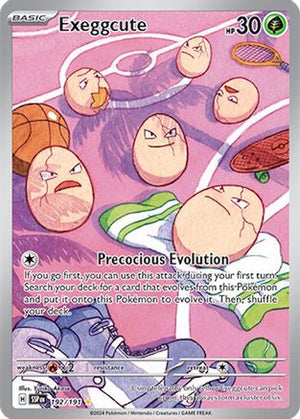 Exeggcute - 192/191 192 - SV08 Surging Sparks Holofoil - Poke-Collect