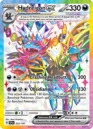 Hydreigon ex - 223/191 223 - SV08 Surging Sparks Holofoil - Poke-Collect