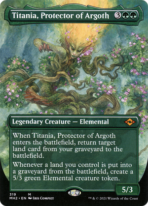 Titania, Protector of Argoth (MH2-319) - Modern Horizons 2 (Borderless) Foil