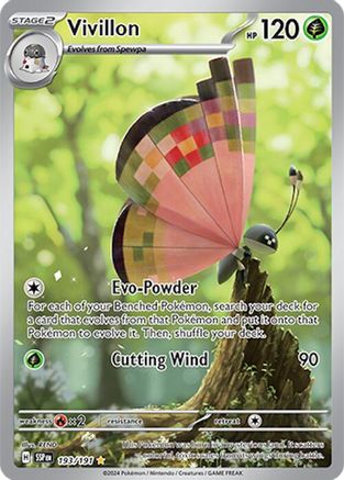 Vivillon 193 - SV08 Surging Sparks Holofoil Vivillon 193 - SV08 Surging Sparks Holofoil