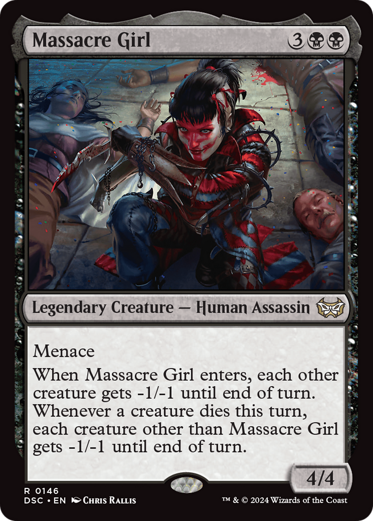 Massacre Girl (DSC-146) - Duskmourn: House of Horror Commander - Poke-Collect
