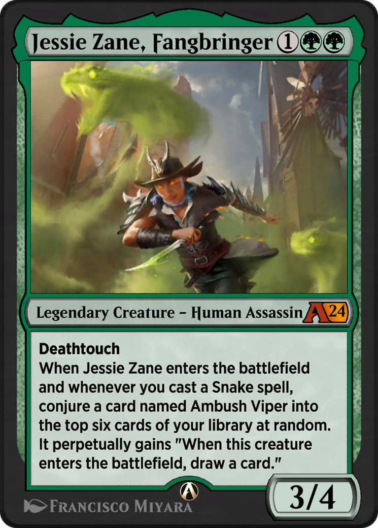 Jessie Zane, Fangbringer (YOTJ-017) - Alchemy: Outlaws of Thunder Junction - Poke-Collect