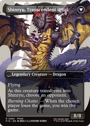 Zenos yae Galvus // Shinryu, Transcendent Rival (FIN-384) - FINAL FANTASY (Borderless) - Poke-Collect