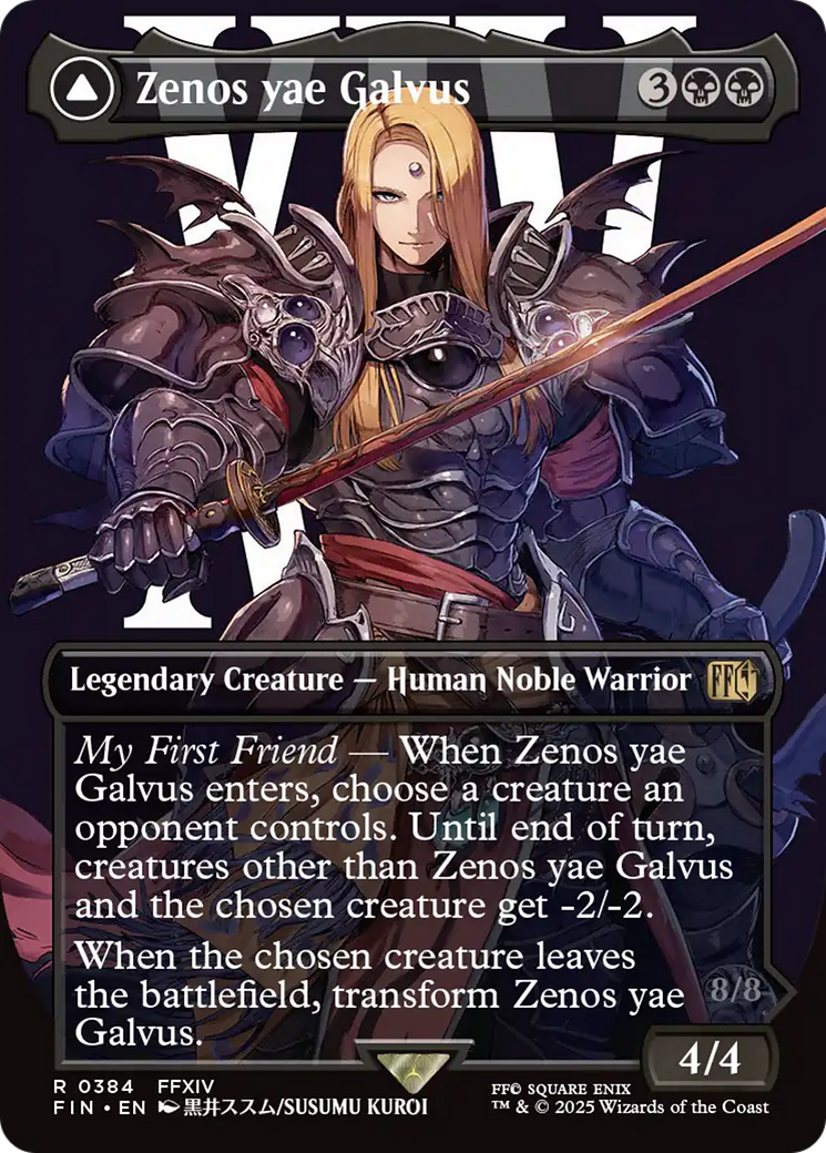 Zenos yae Galvus // Shinryu, Transcendent Rival (FIN-384) - FINAL FANTASY (Borderless) Foil - Poke-Collect