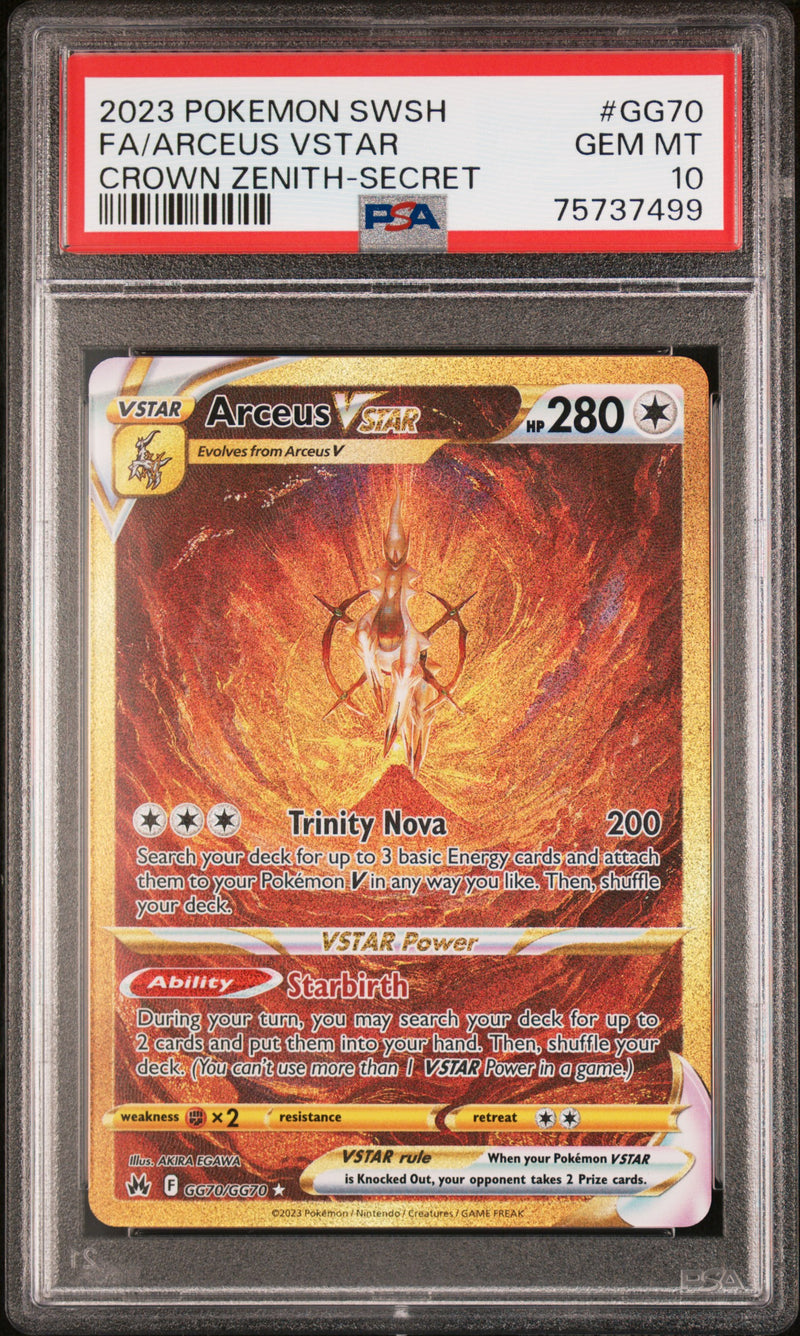 Arceus Vstar Gold PSA 10 (FEATURED) - Poke-Collect