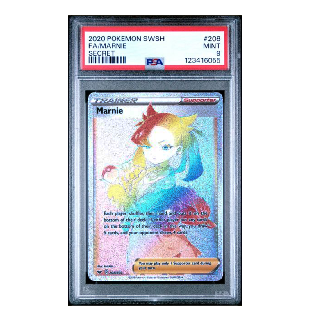 Marnie FA Sword & Shield Base #208 PSA 9