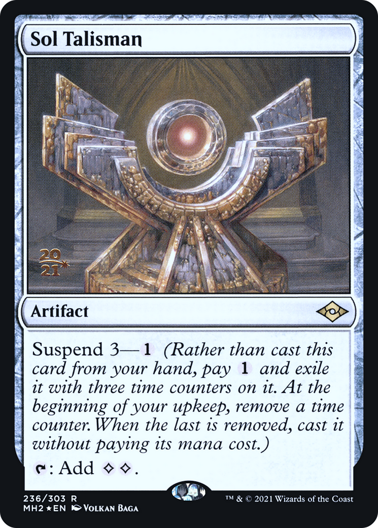 Sol Talisman (PRE-236S) - Modern Horizons 2 Promos Foil