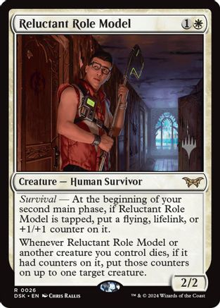 Reluctant Role Model (PPDSK-026) - Promo Pack: Duskmourn: House of Horror Foil - Poke-Collect