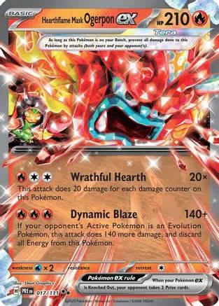 Hearthflame Mask Ogerpon ex - 017/131 - SV Prismatic Evolutions Holofoil