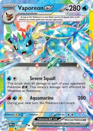 Vaporeon ex - 023/131 - SV Prismatic Evolutions Holofoil