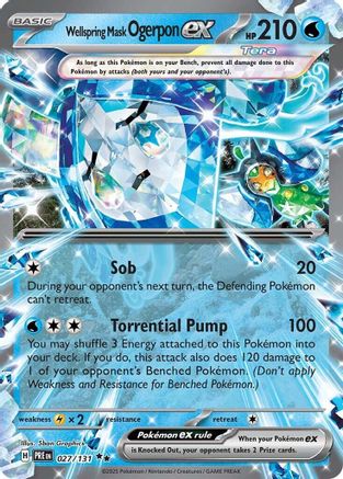 Wellspring Mask Ogerpon ex 027/131 - SV Prismatic Evolutions Holofoil