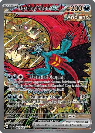 Roaring Moon ex 162 - SV Prismatic Evolutions Holofoil