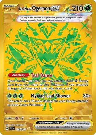 Teal Mask Ogerpon ex - SV Prismatic Evolutions Holofoil