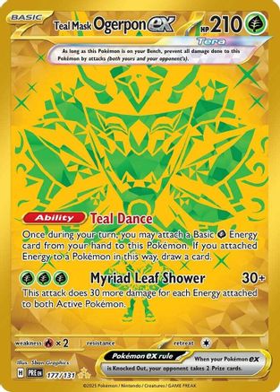 Teal Mask Ogerpon ex 177/131 - SV Prismatic Evolutions Holofoil