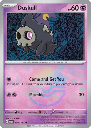 Duskull (Poke Ball Pattern) 35 - SV Prismatic Evolutions Holofoil