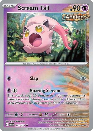 Scream Tail (Poke Ball Pattern) 42 - SV Prismatic Evolutions Holofoil