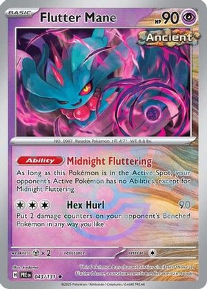 Flutter Mane (Poke Ball Pattern) 43 - SV Prismatic Evolutions Holofoil