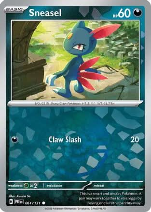 Sneasel (Poke Ball Pattern) - SV Prismatic Evolutions Holofoil