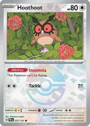 Hoothoot (Poke Ball Pattern) - SV Prismatic Evolutions Holofoil