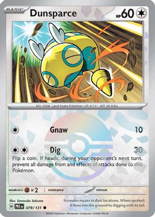 Dunsparce (Poke Ball Pattern) 79 - SV Prismatic Evolutions Holofoil