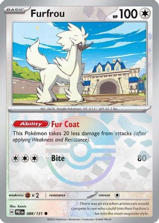 Furfrou (Poke Ball Pattern) 88 - SV Prismatic Evolutions Holofoil
