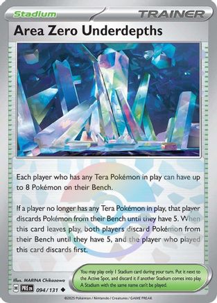 Area Zero Underdepths (Poke Ball Pattern) 94 - SV Prismatic Evolutions Holofoil - Poke-Collect
