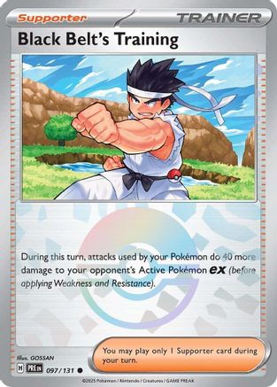 Black Belt's Training - 097/131 (Poke Ball Pattern) 97 - SV Prismatic Evolutions Holofoil - Poke-Collect