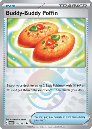 Buddy-Buddy Poffin (Poke Ball Pattern) 101 - SV Prismatic Evolutions Holofoil - Poke-Collect