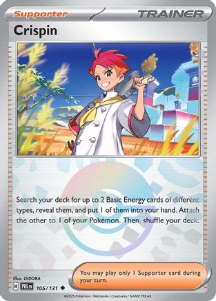 Crispin - 105/131 (Poke Ball Pattern) 105 - SV Prismatic Evolutions Holofoil - Poke-Collect